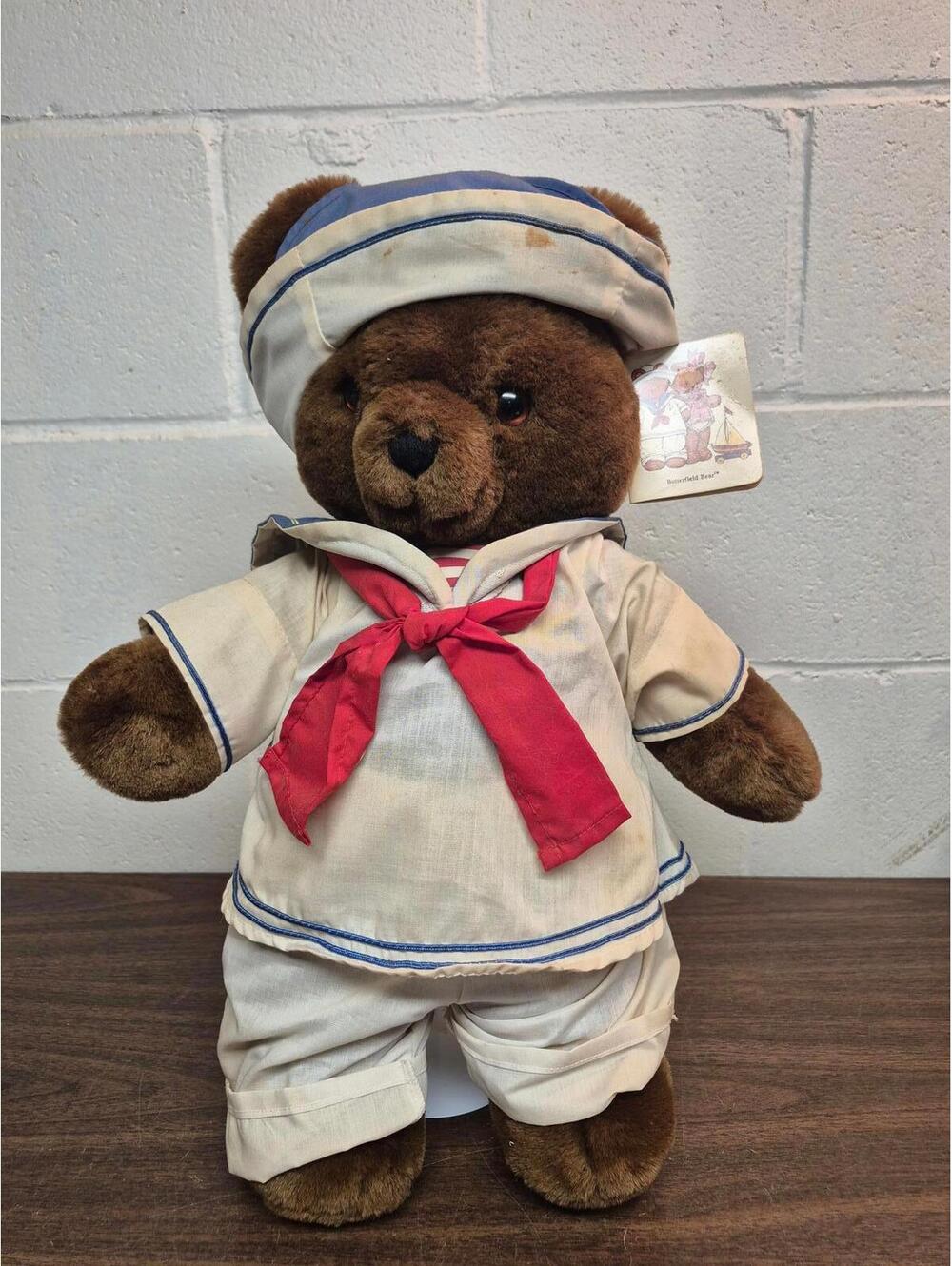 Vintage Butterfield Bear Plush Doll in Sailor Outfit